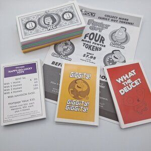 Family Guy Monopoly Money Cards Deeds Instructions Mortgage Replacement Pieces
